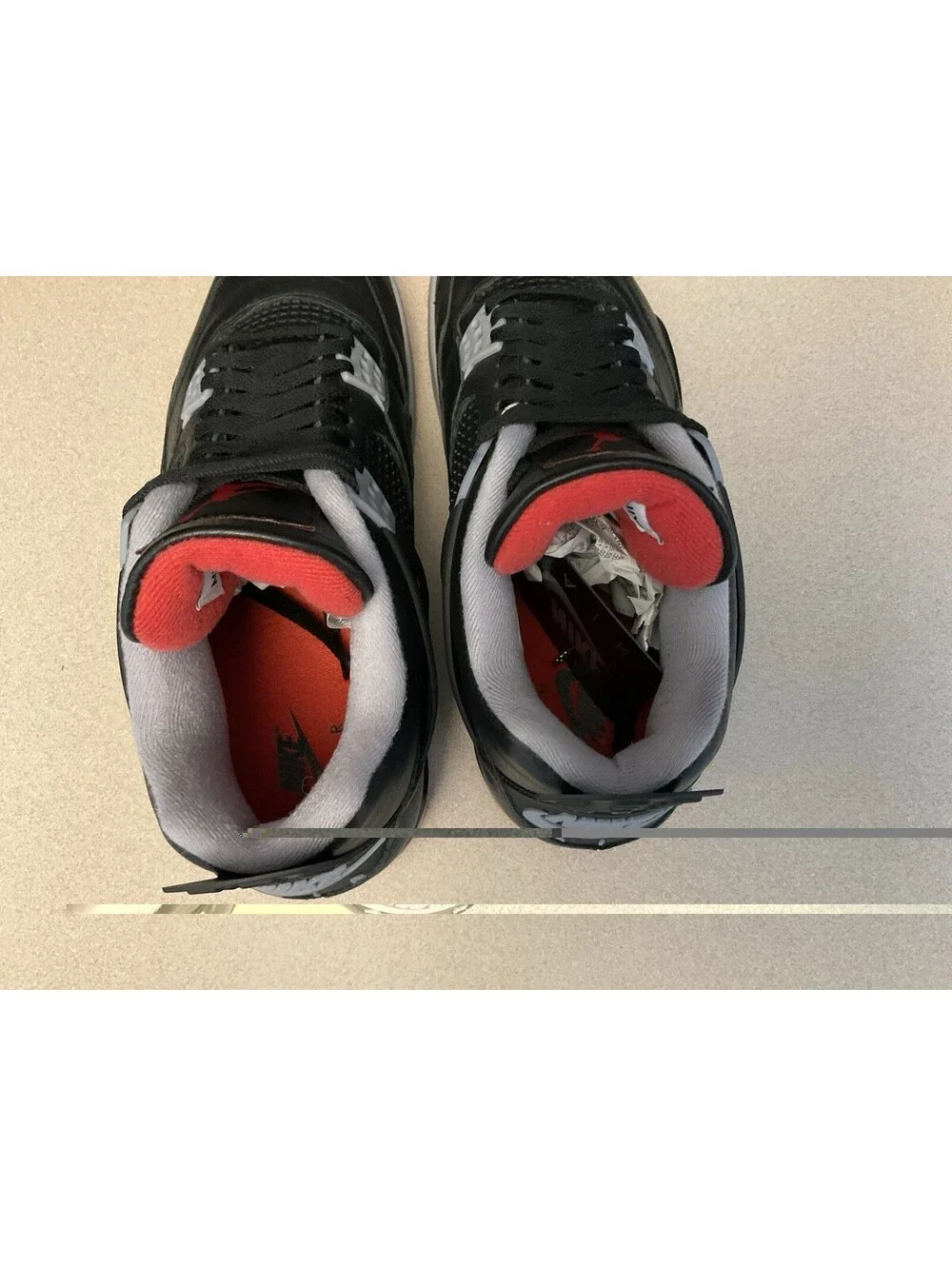 Mens Nike Air Jordan 4 Retro Bred Reimagined Athletic Shoes. Size 10.5. Awesome!